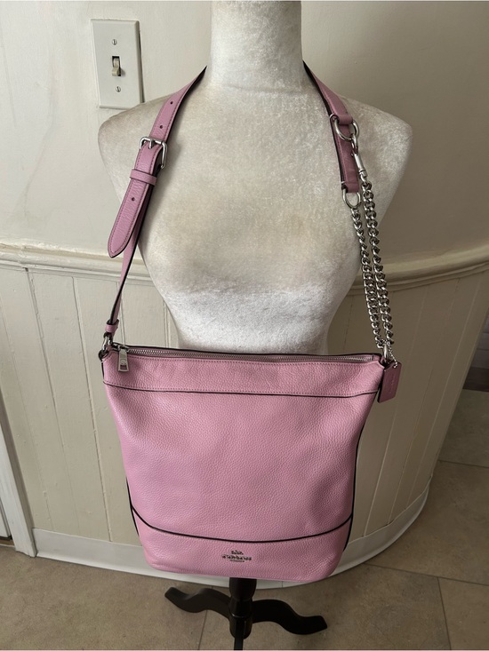 Coach Paxton Duffle In Tulip Pink Pebble Leather-Excellent Condition!